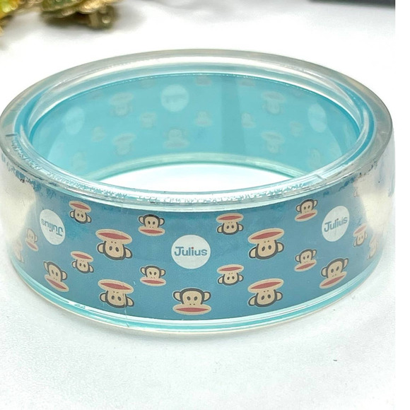 VINTAGE Bracelet Bangle by Paul Frank Blue Julius Monkey Bracelet M08 - Picture 2 of 5